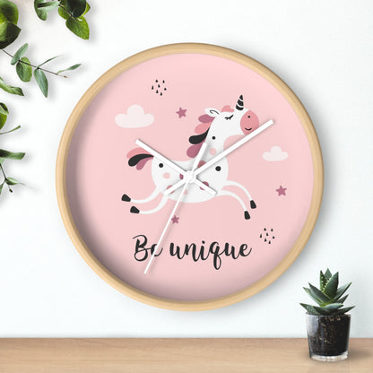 Be Unique Unicorn Wall Clock - Magical Timekeeper for Dreamers