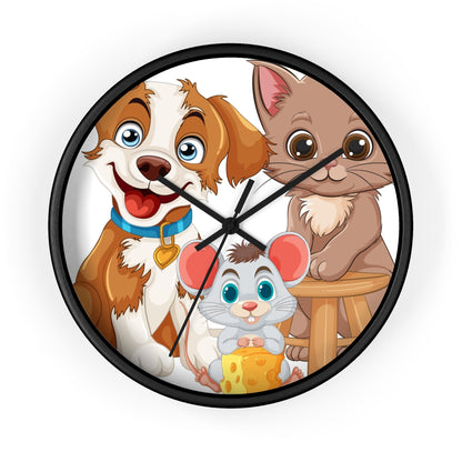 Best Friends Animal Wall Clock - Time for Furry Fun