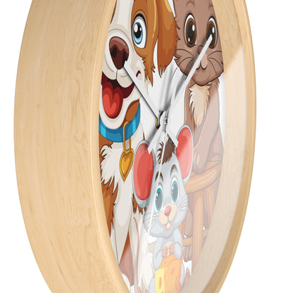 Best Friends Animal Wall Clock - Time for Furry Fun