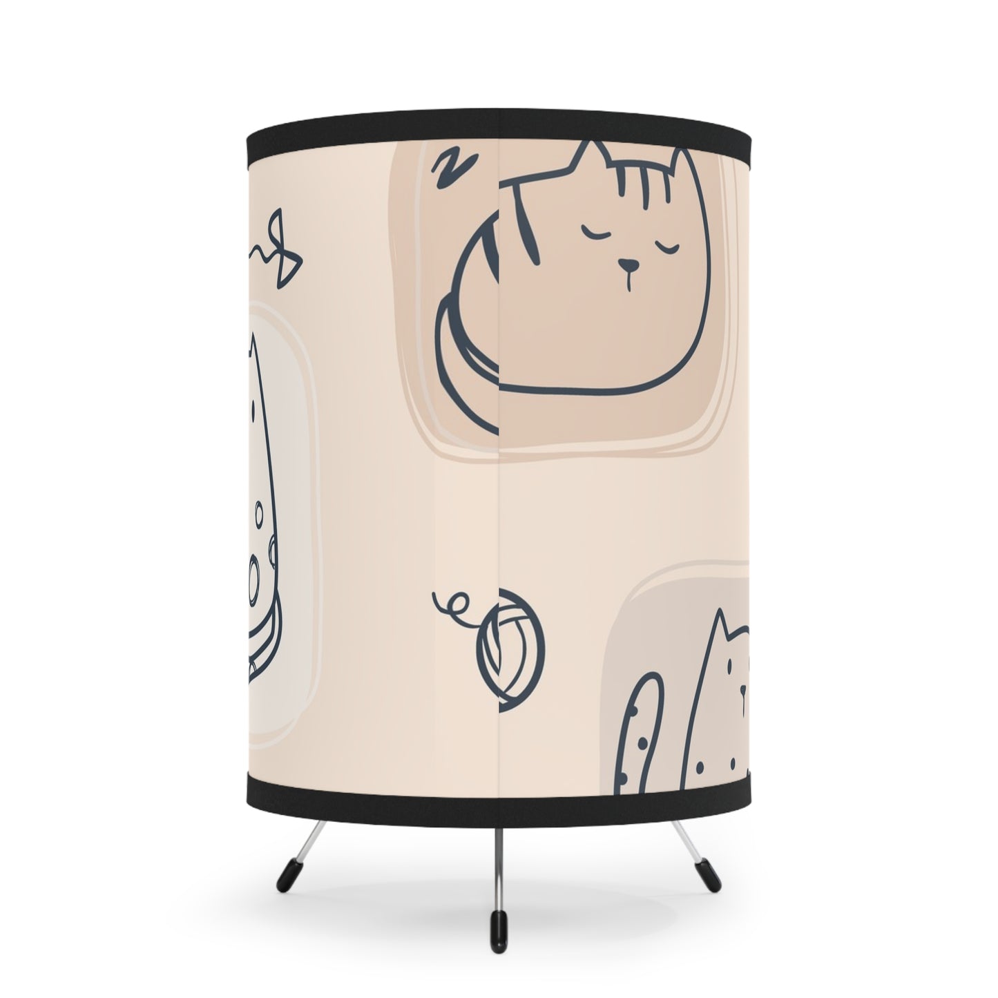 Purrfectly Cozy - Minimalist Cat Lampshade