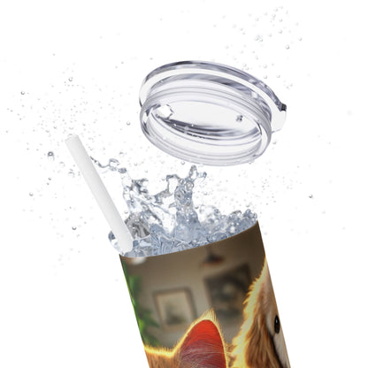 Skinny Tumbler with Straw, 20oz