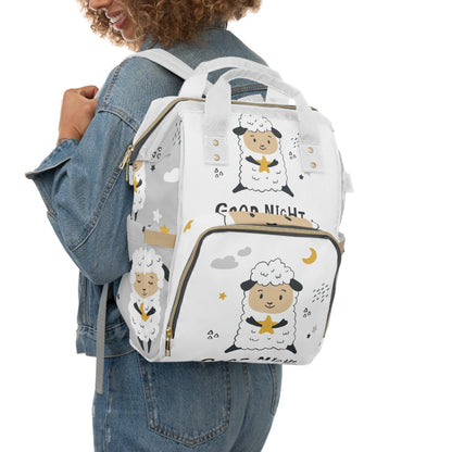 Sweet Dreams Sheep Multifunctional Diaper Backpack