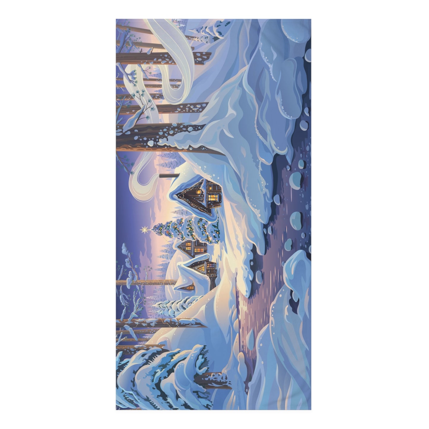 Cozy Winter Cottage Towel