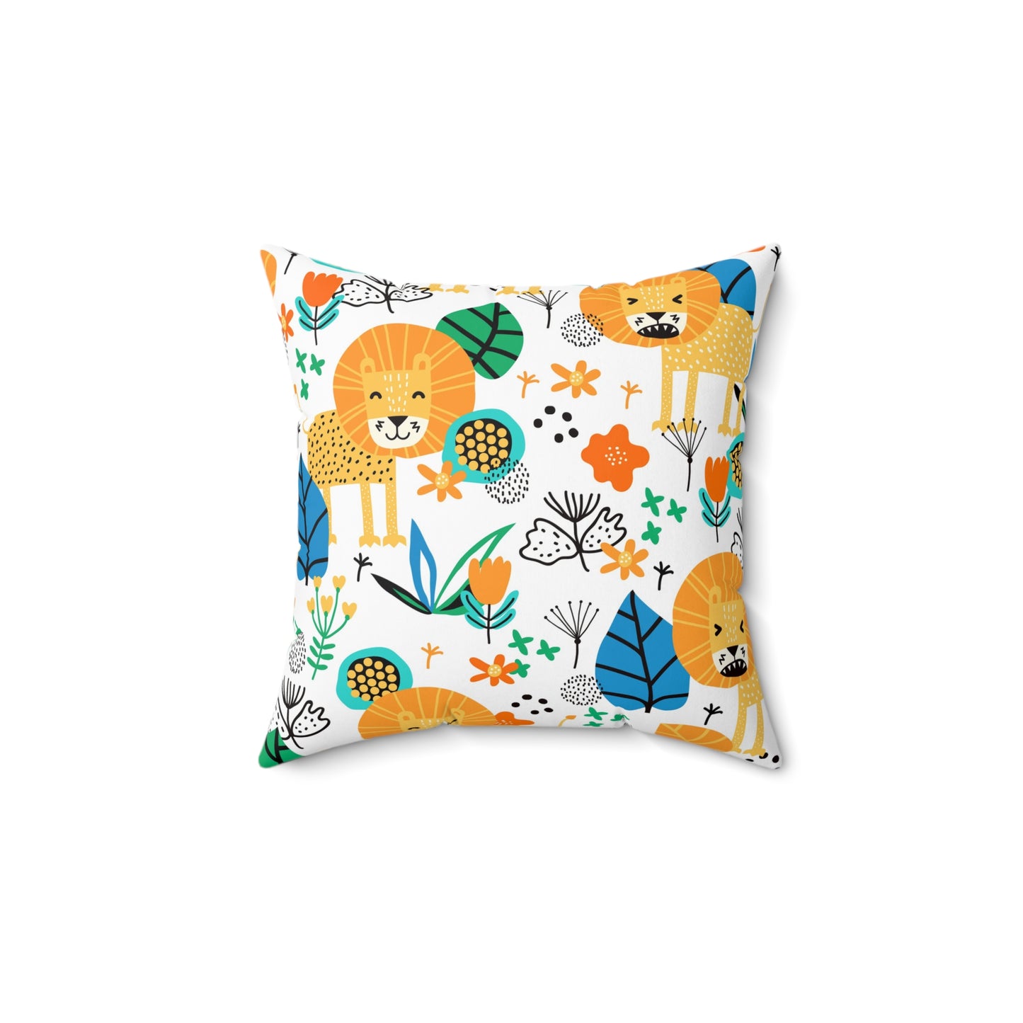 Jungle Joy Lion Pillow - Playful Safari Decor