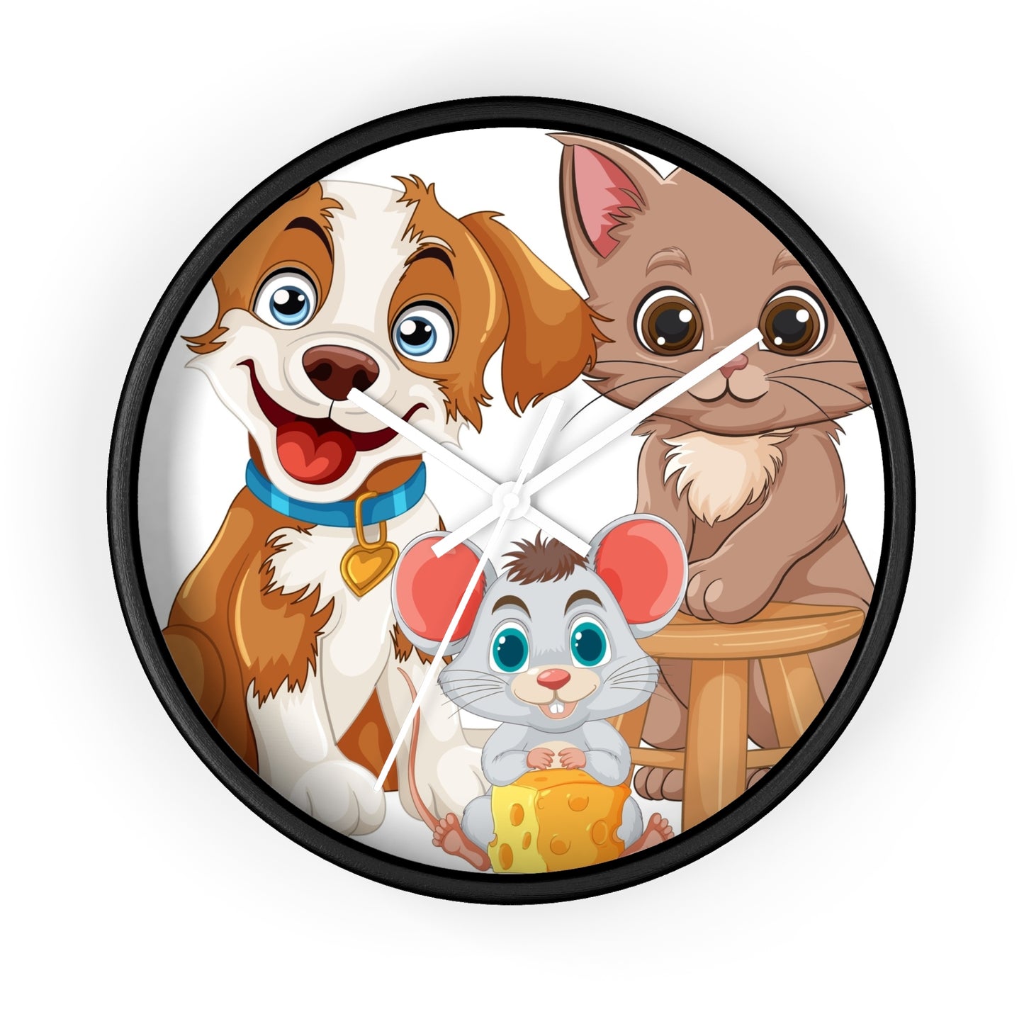 Best Friends Animal Wall Clock - Time for Furry Fun