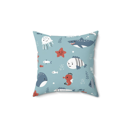 Hello Ocean Pillow - Adorable Underwater Decor