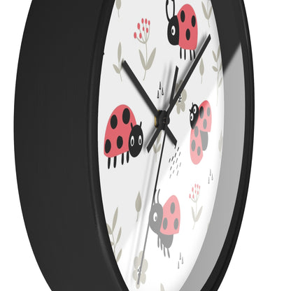 Ladybug Bliss Wall Clock - Nature-Inspired Charm for Your Space