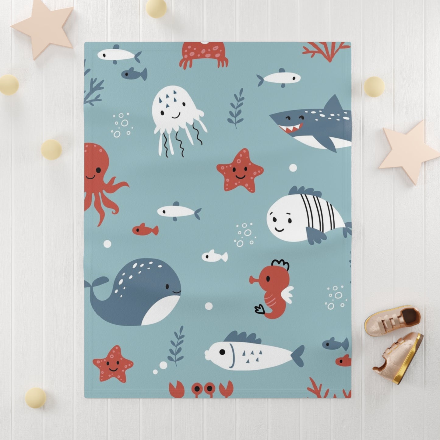 Under the Sea Adventure Baby Blanket