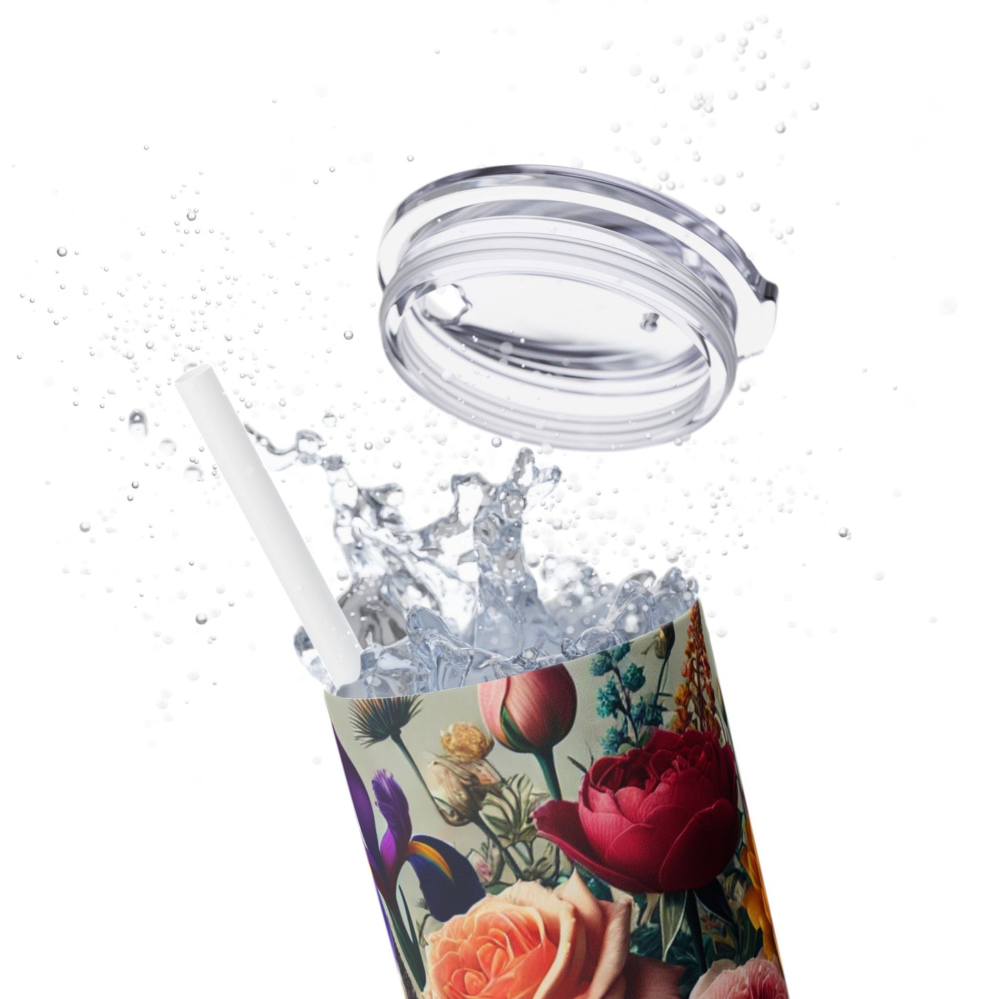 Skinny Tumbler with Straw, 20oz