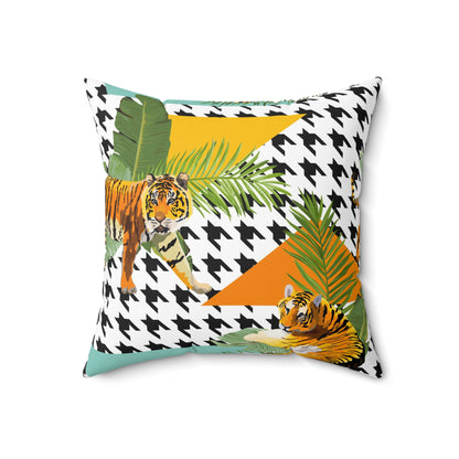 Exotic Jungle Vibe Throw Pillow