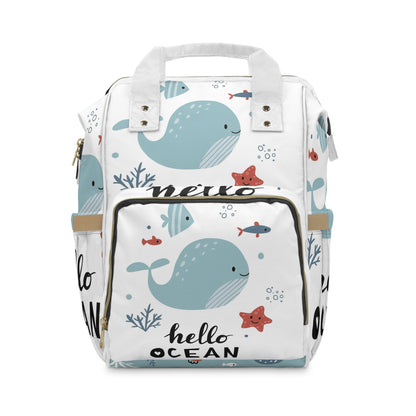 Ocean Friends Diaper Backpack - Baby Whale Adventure