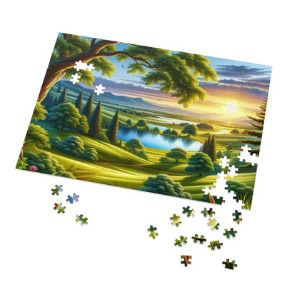 Jigsaw Puzzle with Tin