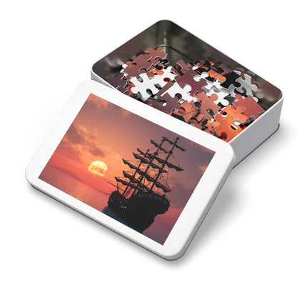 Jigsaw Puzzle with Tin