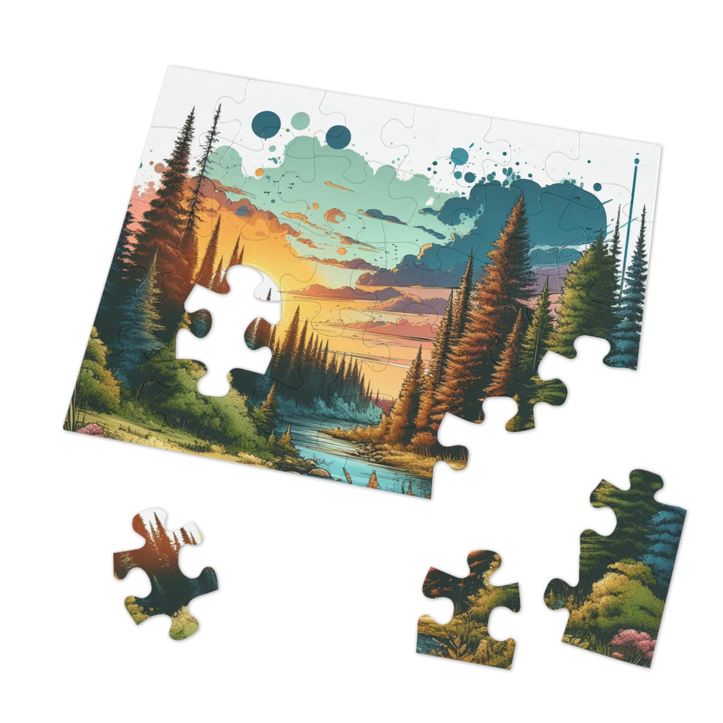 Jigsaw Puzzle with Tin