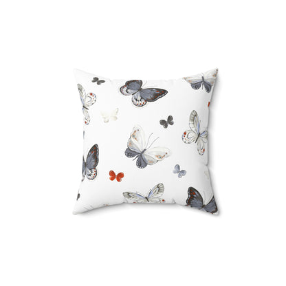 Butterfly Garden Pillow - Elegant Nature Decor