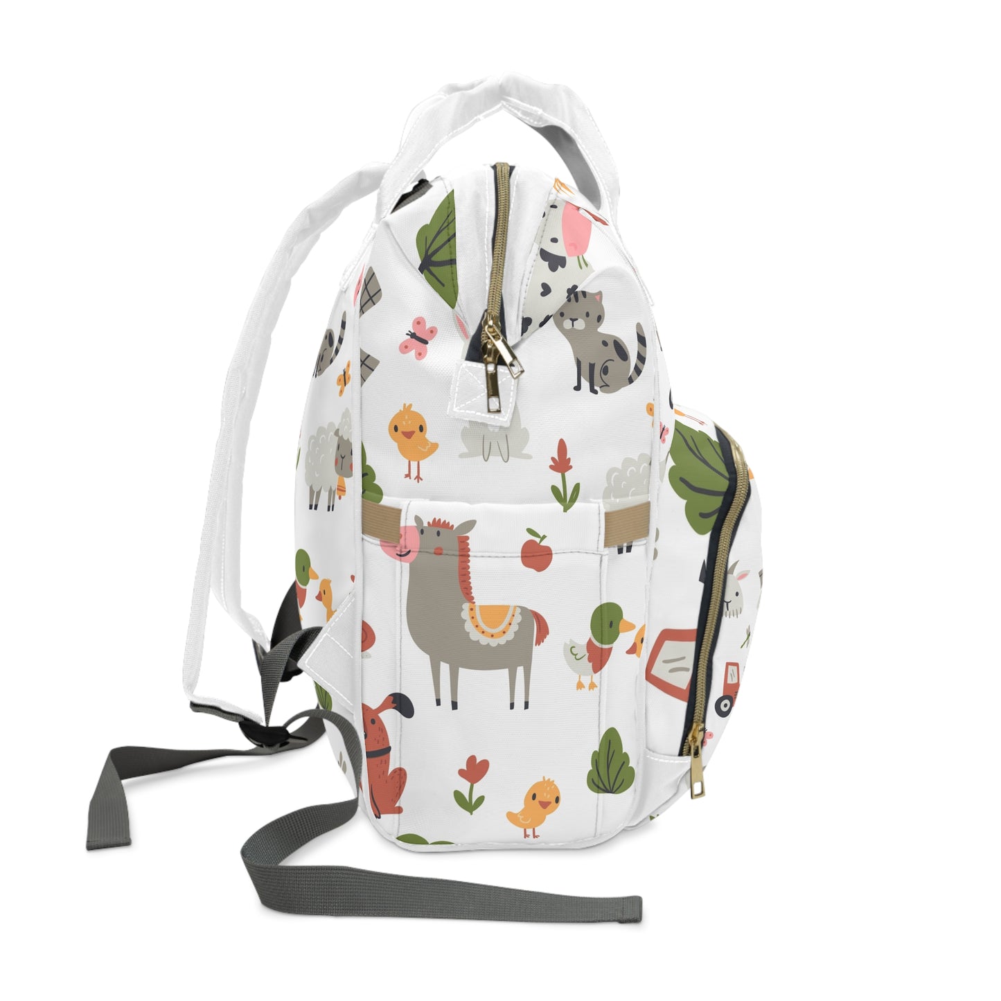 Happy Farm Friends Multifunctional Diaper Backpack