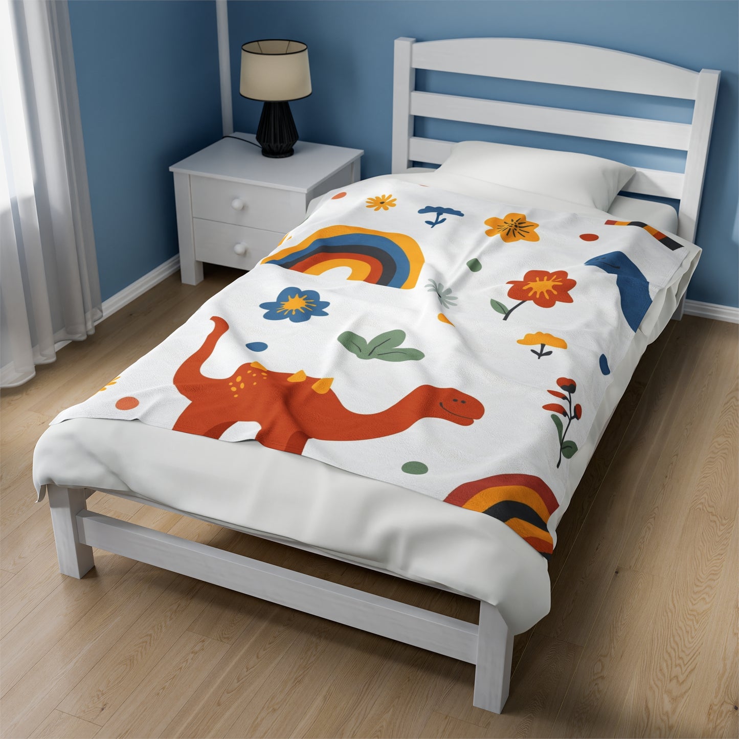 Dinosaur Velveteen Plush Blanket