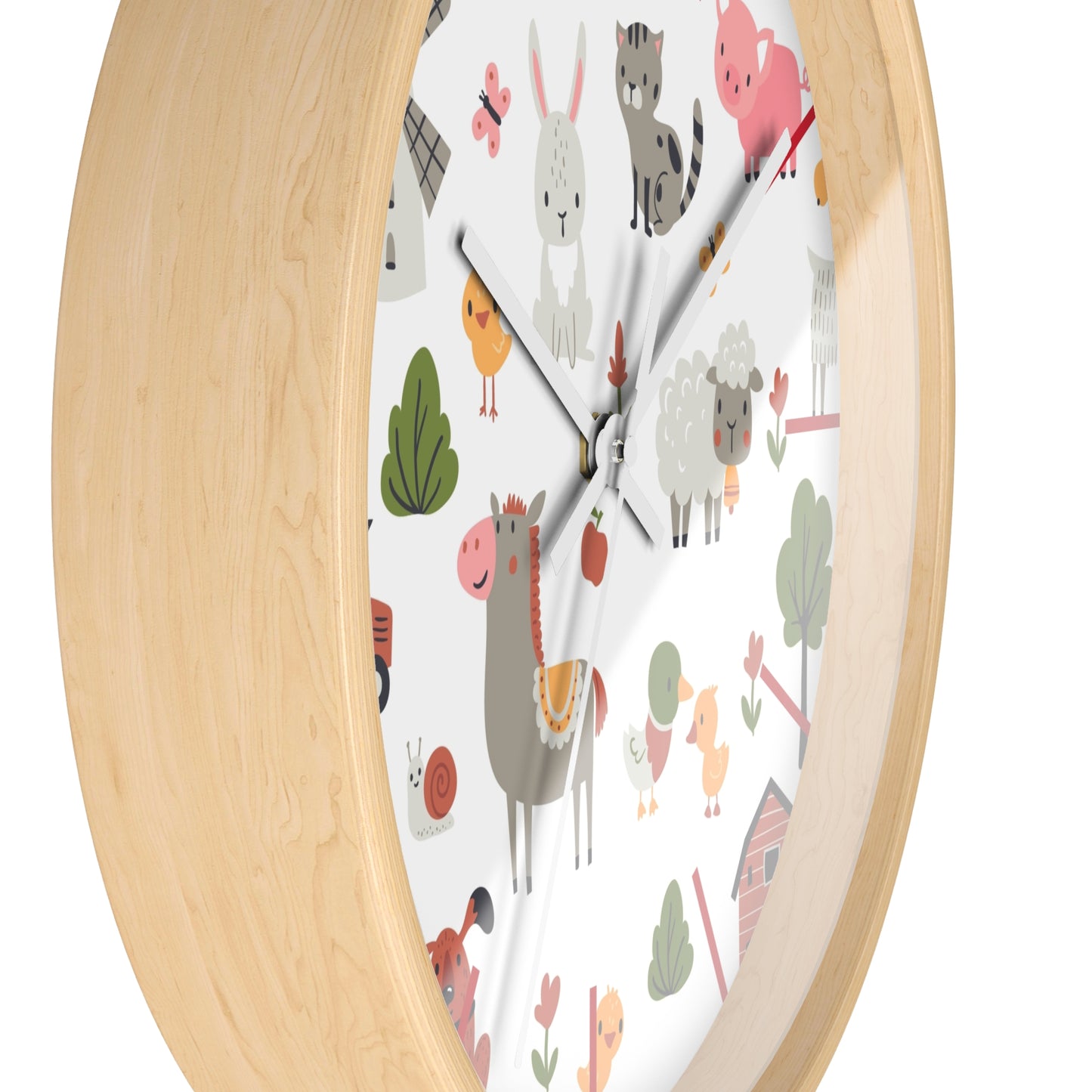 Playful Pals Wall Clock - Fun Time with Adorable Animals