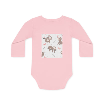 Hello Little One" Organic Baby Bodysuit - Long Sleeve