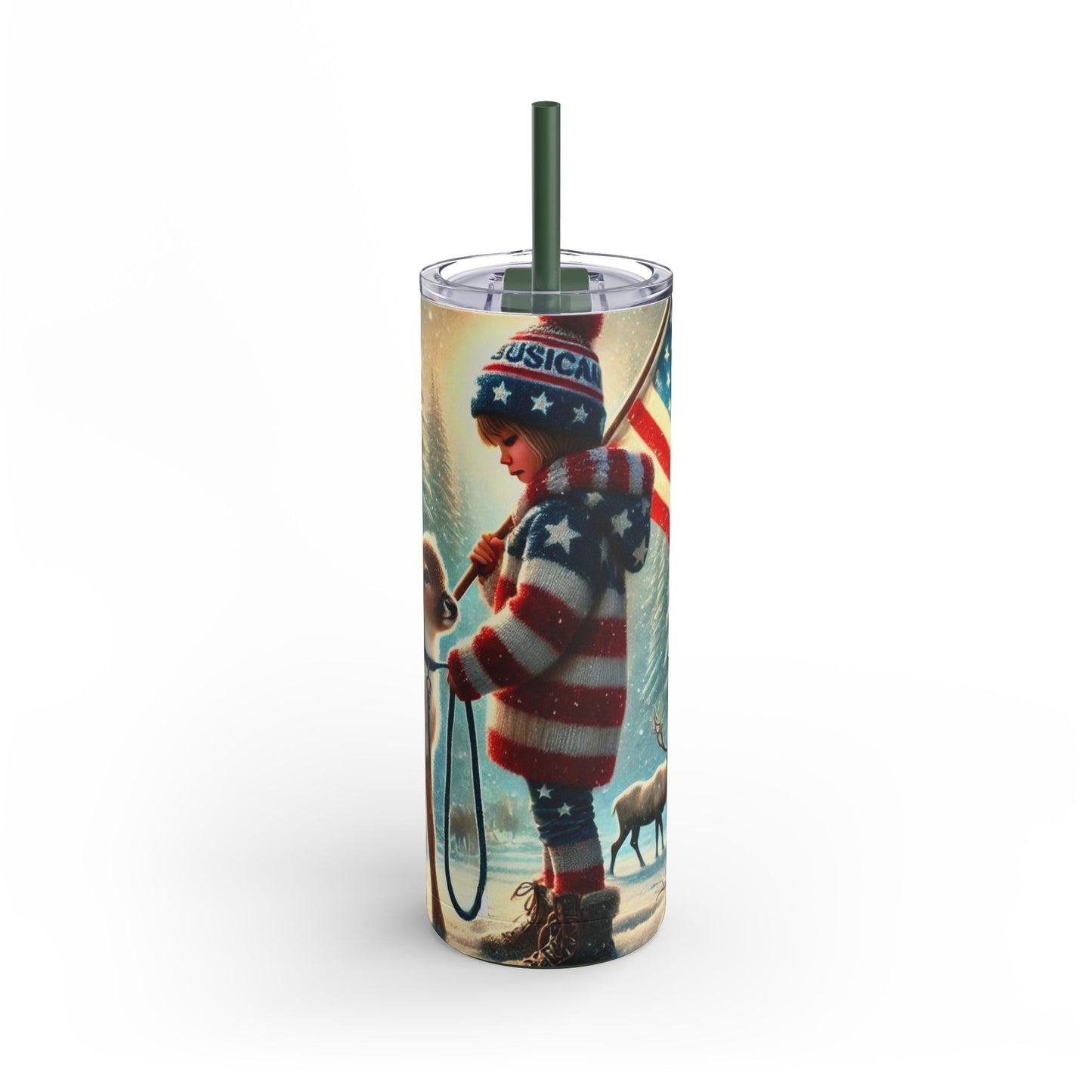 Patriotic Winter Magic Tumbler  20oz