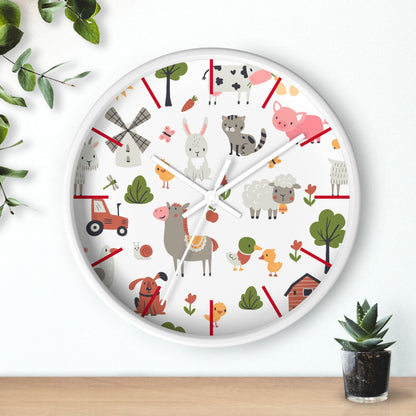 Playful Pals Wall Clock - Fun Time with Adorable Animals