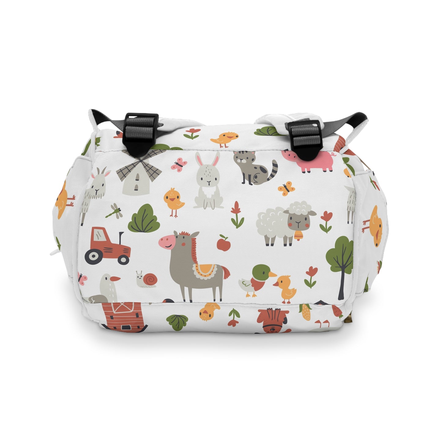 Happy Farm Friends Multifunctional Diaper Backpack