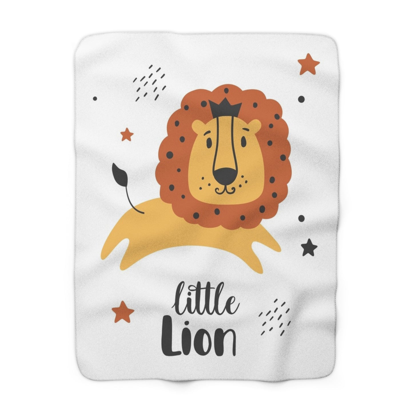 Lion Sherpa Fleece Blanket