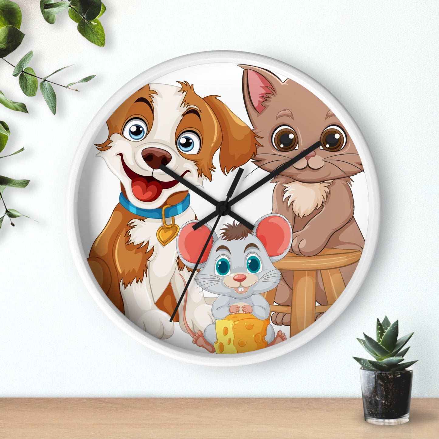 Best Friends Animal Wall Clock - Time for Furry Fun