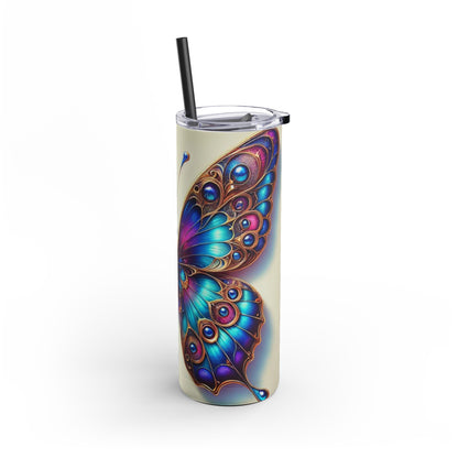 Magical Butterfly Maker Skinny Matte Tumbler, 20oz