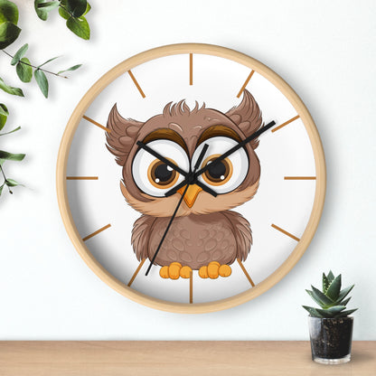 Wise Owl Wall Clock - Time for Thoughtful Charm