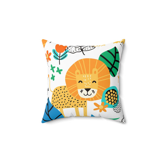 Jungle Joy Lion Pillow - Playful Safari Decor