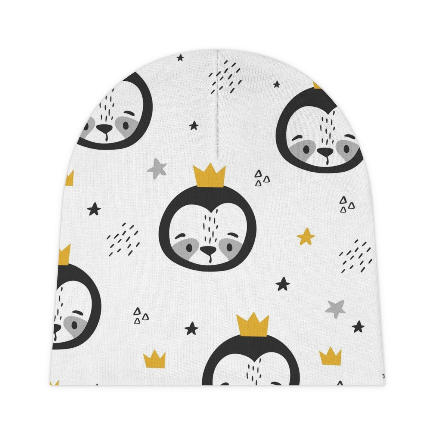 Little Penguin Crown Baby Beanie – Soft & Playful Infant Hat 🐧👑