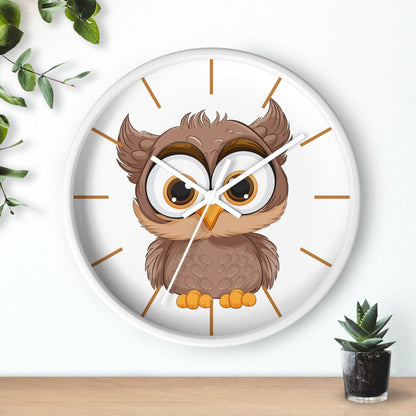 Wise Owl Wall Clock - Time for Thoughtful Charm