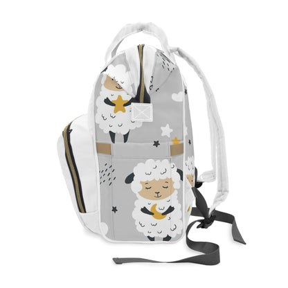 Sweet Dreams Sheep Multifunctional Diaper Backpack