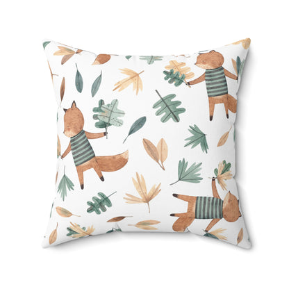 The Double-Sided Forest Tale Spun Polyester Square Pillow