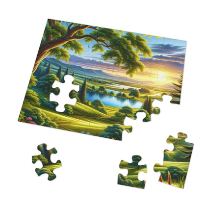 Jigsaw Puzzle with Tin