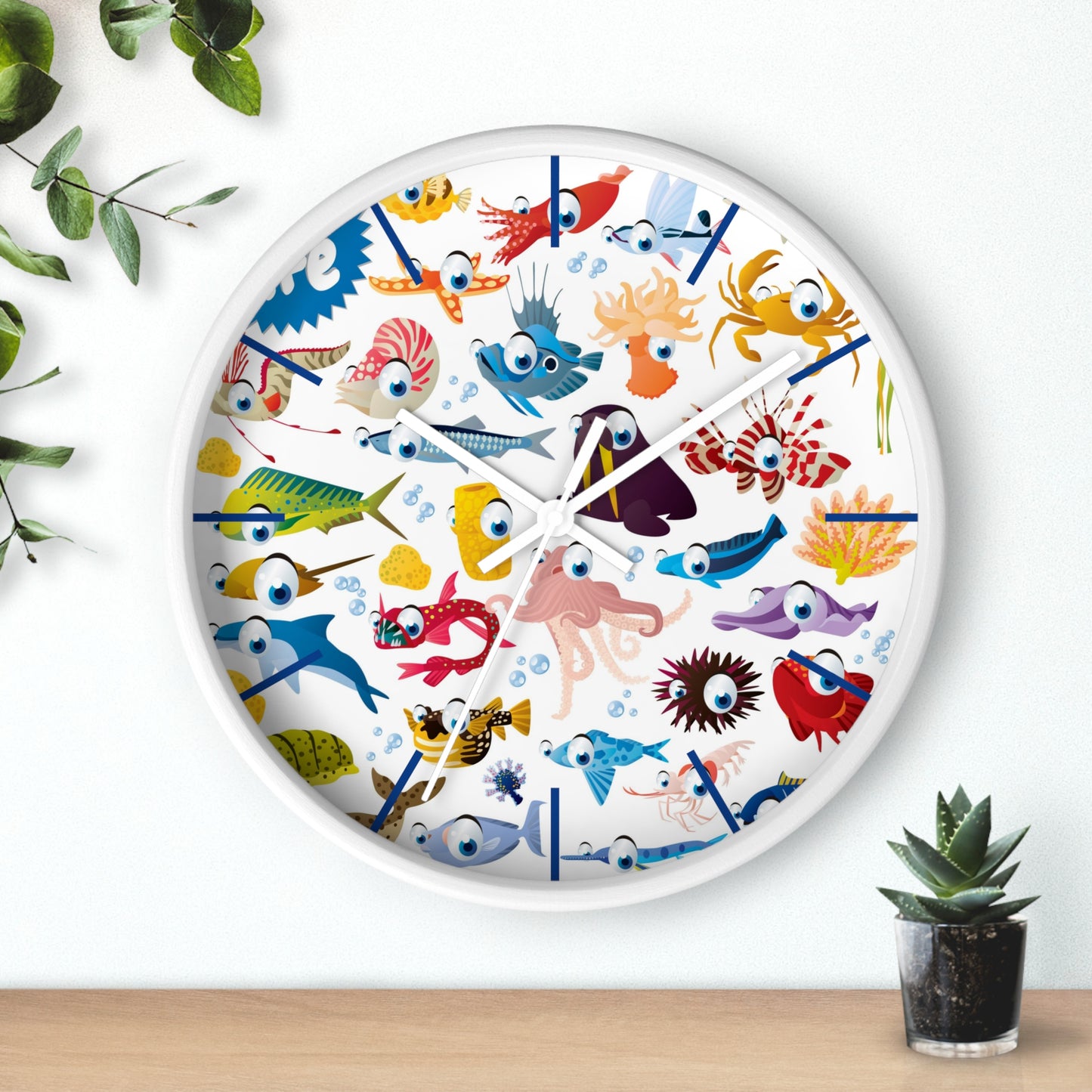 Undersea Smiles Wall Clock