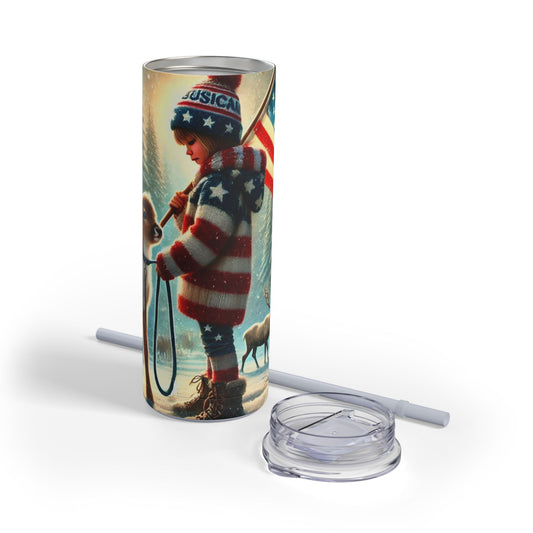 Patriotic Winter Magic Tumbler  20oz