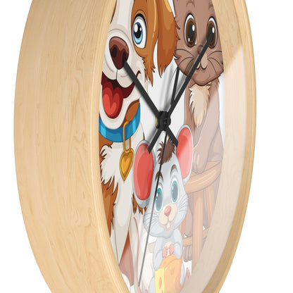 Best Friends Animal Wall Clock - Time for Furry Fun