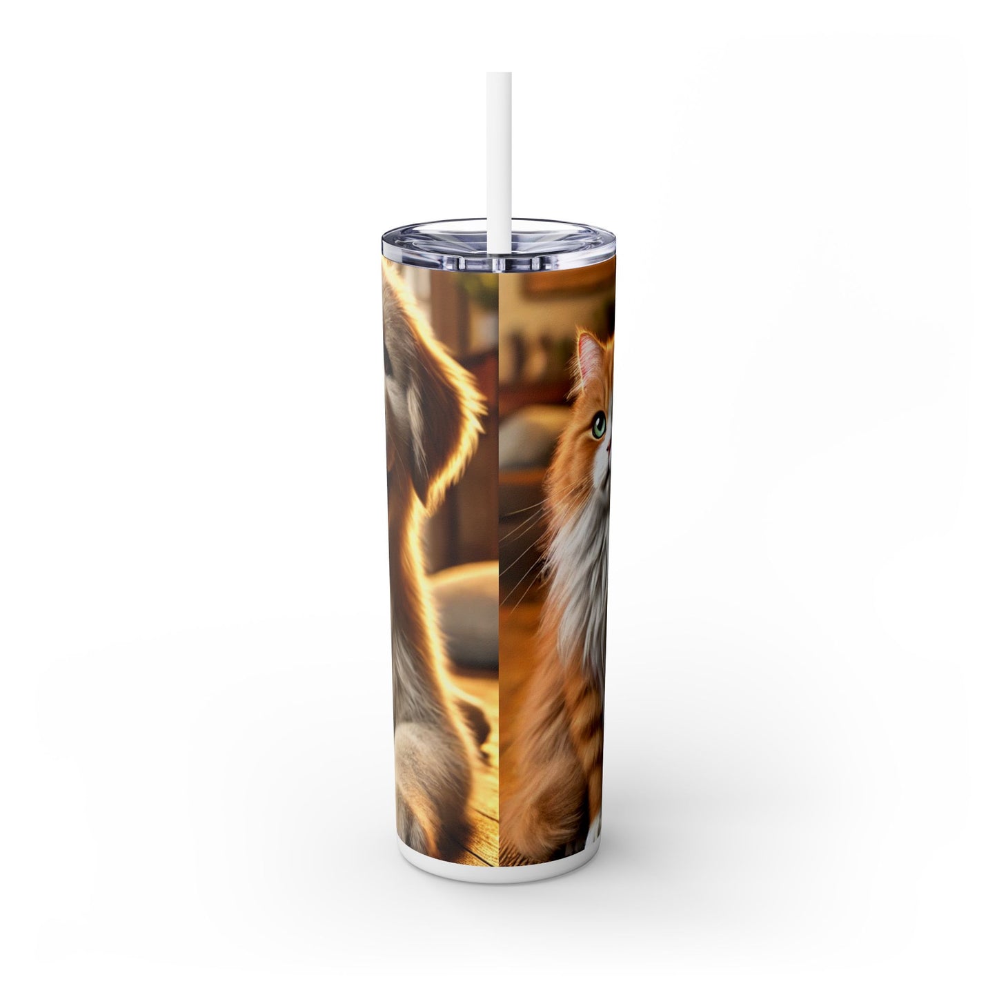 Skinny Tumbler with Straw, 20oz