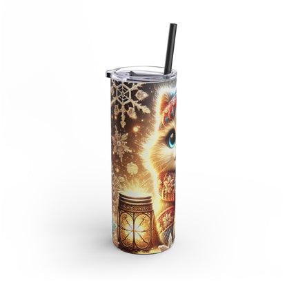 Cozy Winter Cat Tumbler  20oz – Whiskers and Warmth