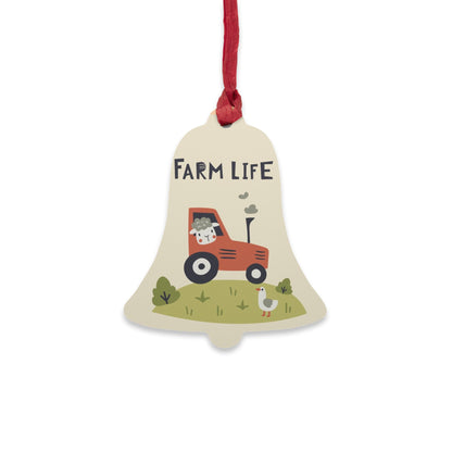 Tractor Wooden Ornaments