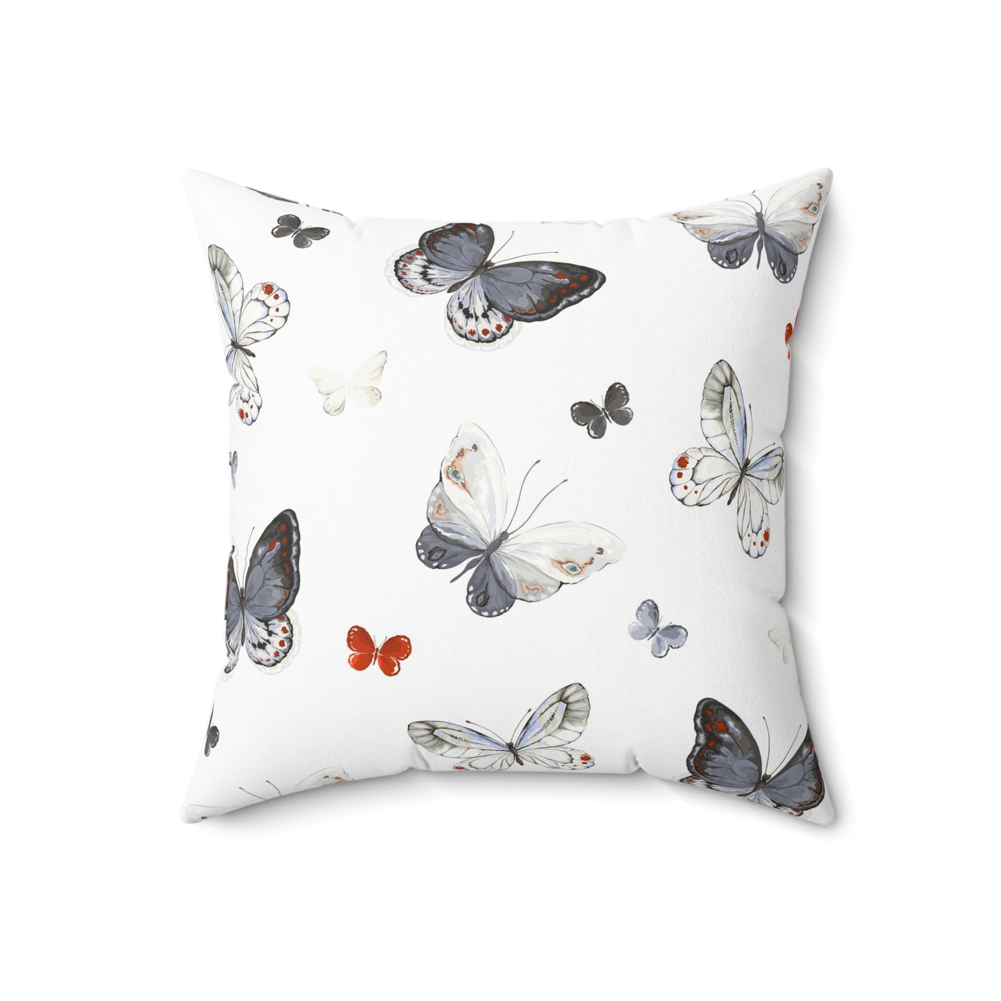 Butterfly Garden Pillow - Elegant Nature Decor