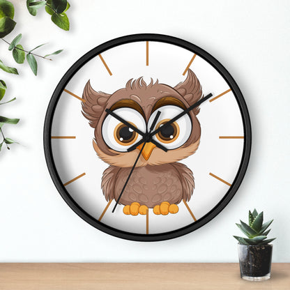 Wise Owl Wall Clock - Time for Thoughtful Charm