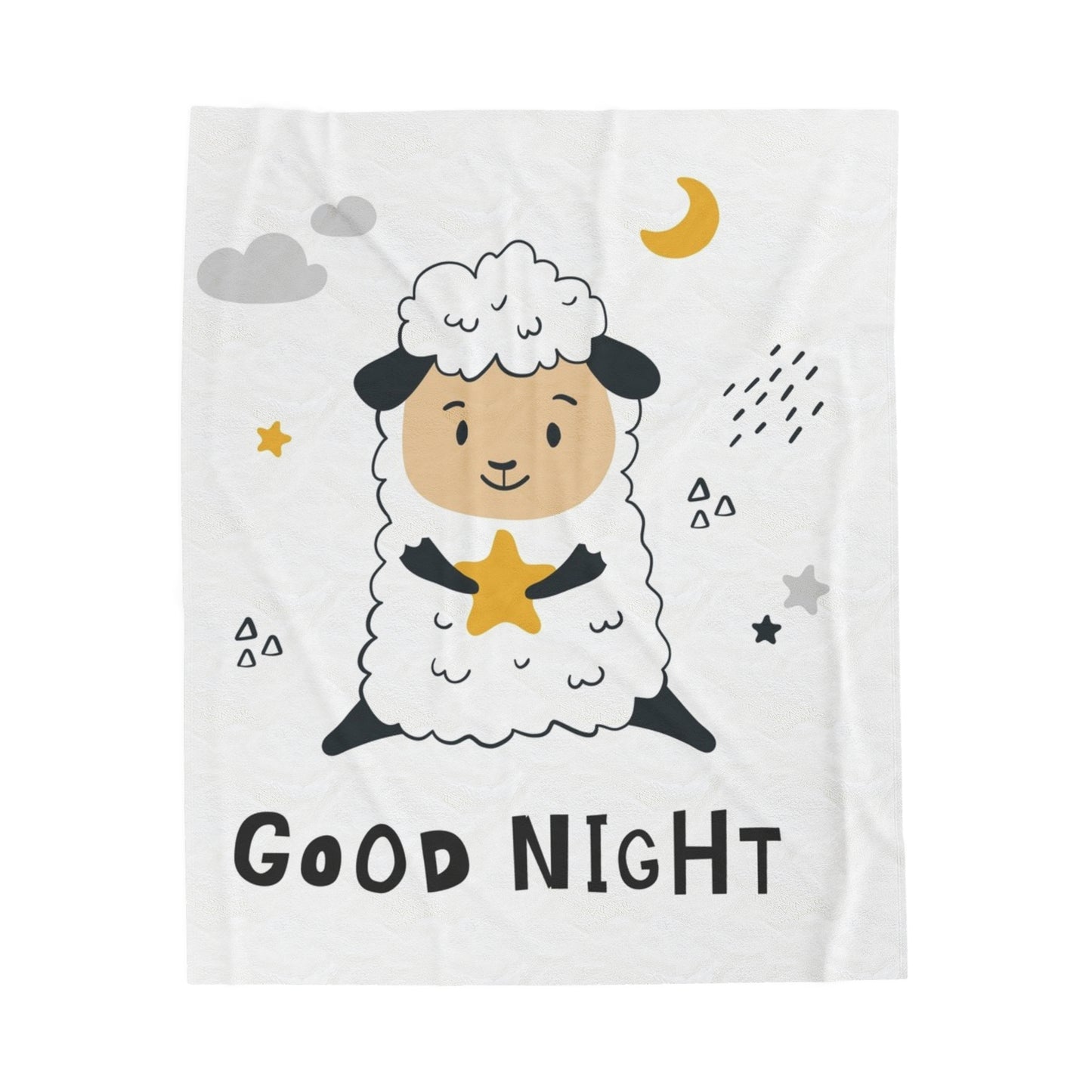 Little Lamb Velvet Plush Blanket