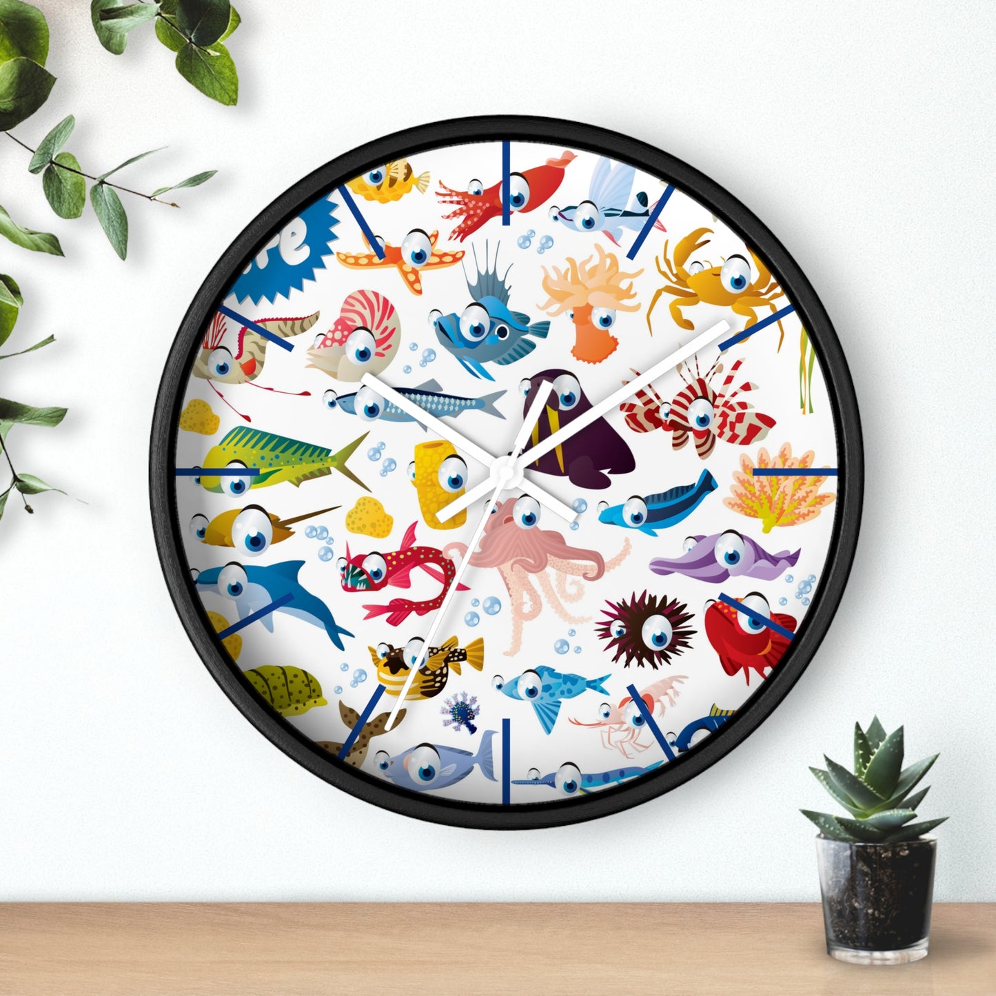 Undersea Smiles Wall Clock