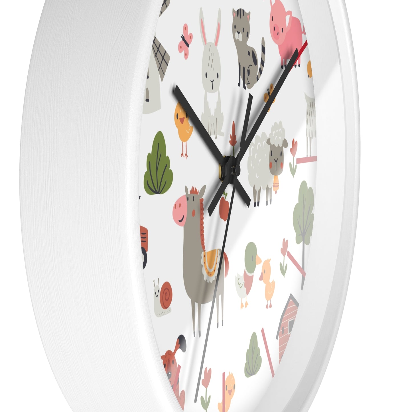 Playful Pals Wall Clock - Fun Time with Adorable Animals