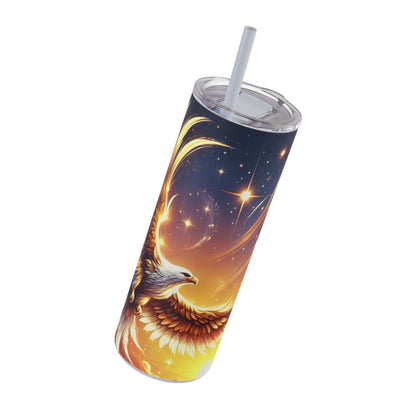 Golden Dawn Eagle Tumbler – A Symbol of Strength and Grace 20 oz