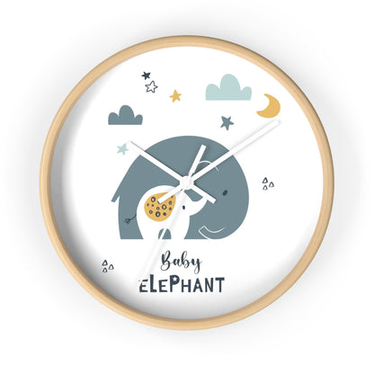 Baby Elephant Wall Clock - Sweet Time for Little Ones