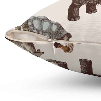 Prehistoric Wildlife Decorative Pillow